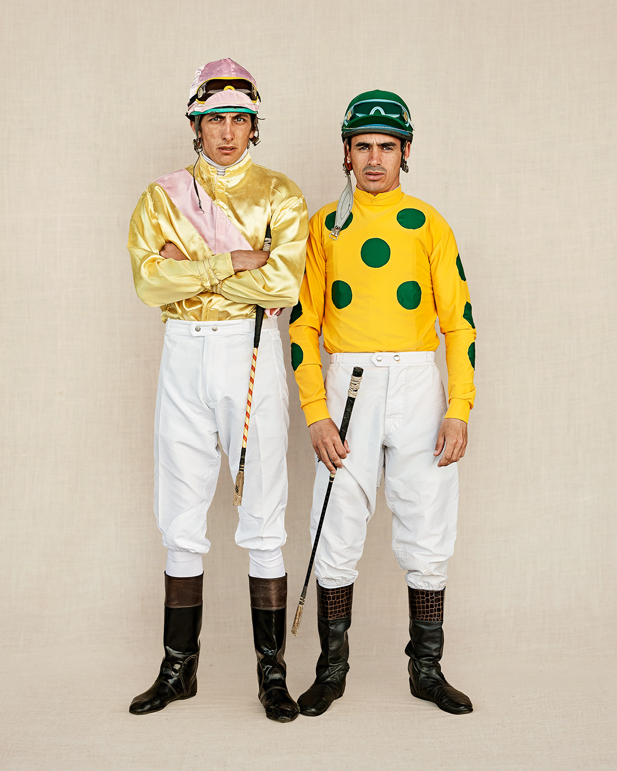 Jockeys photographed by Christoph Brown
