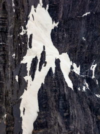 Christoph Brown Photography Snow on the cliffs of the Jungfraujoch in Switzerland. The print turned on its side reminds of the paintings by Clyfford Still..
